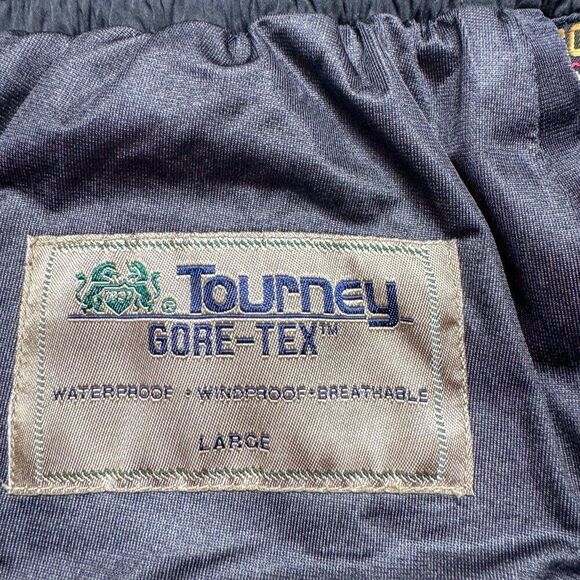 Tourney Waterproof Pants Mens‎ Large Black Stretch Adjustable Waist Golf Slacks - Picture 10 of 16